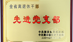 医院离退休党支部被湖北省委组织部、老干局联合授予“全省离...