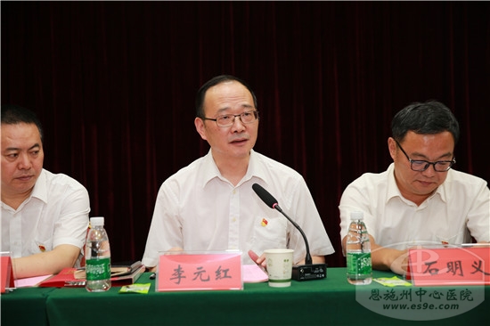 党委书记李元红在会上讲话
