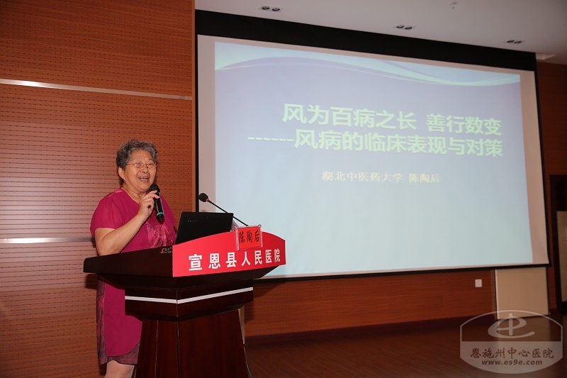 湖北中医药大学陈陶后教授做学术讲座