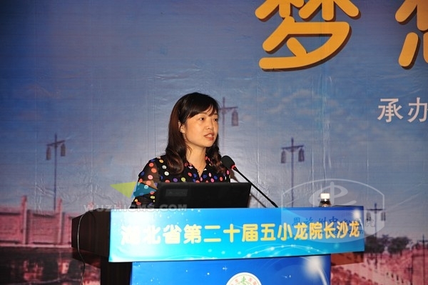 恩施州中心医院经济管理科负责人在大会上进行经验交流发言