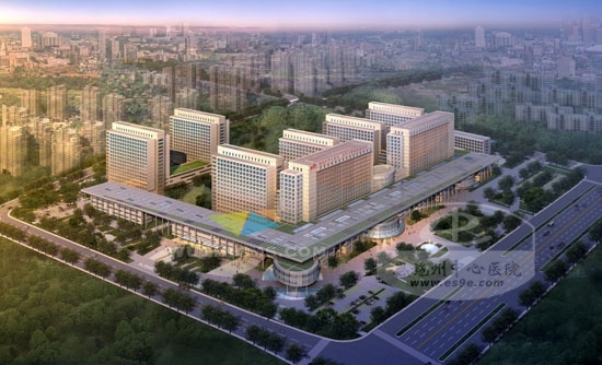 州中心医院新区医疗中心鸟瞰图
